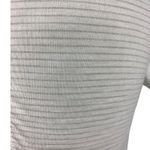 Lululemon  Athletica Workout Mesh Shirt Short Sleeve Womens 4 White Green Striped Photo 4