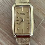 Seiko Vintage Ladies Watch Gold-Tone Dial, Case, Bracelet, Hands, Markers Photo 1