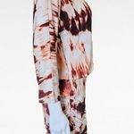 Venus Brown & White Tie Dye Ruched Bodycon Dress Size Medium Photo 3