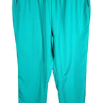 Woman Within Plus Size 24W Pants Green Elastic Waist Pockets 31 Inseam 1606 Photo 0