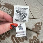 UGG  Women's Checked Graphic Logo Scarf OS Chestnut Multi $88 Photo 3