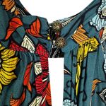 Anthropologie Geneva Halter Wide Leg Floral Jumpsuit Green Size XS Photo 9