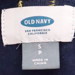 Old Navy Lemon Print Sweater Womens Preppy Navy Blue Cotton Crewneck Size S Photo 1