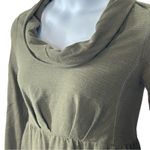 Anthropologie  Saturday Sunday Olive Green Cowl Neck Babydoll Dress – Medium Photo 5