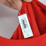 ANDIE The Ibiza One Piece Swimsuit Scoop Back Ruched in Cherry Red Women's S Photo 7