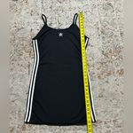Adidas  Black Tennis Dress with White Stripes Size Large Photo 2