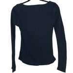 Free People  Black Tie Front Scoop Neck Top Photo 1