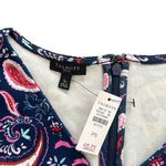 Talbots NEW Flounce Hem Fit Flare Dress Watercolor Floral Paisley Size Small P Photo 10