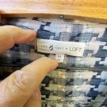 Lou & grey  LOFT houndstooth tie front cotton shirt Photo 2