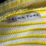 Trina Turk Ashbridge Yellow White Stripe Knit Cardigan XS Small Photo 8