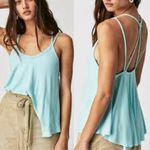 We The Free Free People  Ribbed Flowy Tank Top Mint Green XS Photo 1