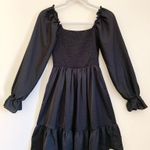 SheIn  Black Smock Long Sleeves Dress US Medium Photo 0