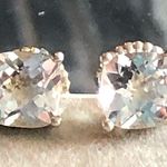 John Hardy White Topaz Cushion Cut Sterling Silver Rope Design Stud Earrings Photo 0