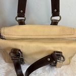 Coach  Chelsea Beige and Brown Pebbled Leather Shoulder Bag Photo 3