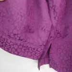 Miss Elaine MP Deep Purple Textured Satin Pajama Top Petite Size M Photo 1