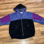 Nike Jacket Vintage Nylon Windbreaker Women's Gym Full Zip Retro Size Large Photo 0