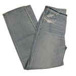 American Eagle  Distressed 90s Straight Leg Light Wash Denim Jeans Size 6 Photo 3