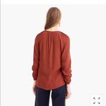 J.Crew New Point Sur drapey open V-neck top Black Photo 5