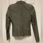 BLK DNM Olive Double Breasted Fitted Women’s Blazer Jacket Green Size 32 Photo 11