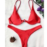 Zaful  red push up plunge bikini Photo 0