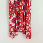 Maeve Anthropologie Clearly Floral Sleeveless Asymmetrical Dress Red XS Petite Photo 7