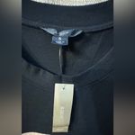 J.Crew  Midi T shirt dress black beige stripe size Small NWT Photo 6