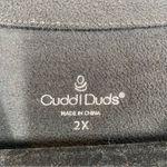 Cuddl Duds Cuddl‎ Duds Womens Black Fleece Long Sleeve Cowl Neck Pullover Size 2X Photo 1