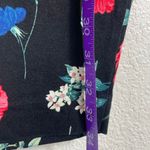 Old Navy  Women's Pixie Mid Rise Pants Black Floral Colorful Size 12 Casual GUC Photo 4