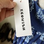 Ecowish NWT  Blue and White Floral Print Dress Photo 6