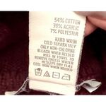 American Rag  Sweater Womens Maroon Cold Shoulder Textured Knitted Cozy Photo 4