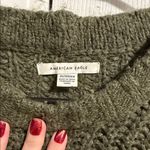 American Eagle Outfitters Dark Green Crew Neck Sweater Photo 1