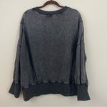 Bluevelvet Acid Wash Sequins‎ Stars Slouchy Pullover Sweatshirt Size Small Black Photo 6