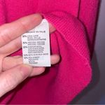 Pink Cashmere Wool Silk Blend Sweater V Neck Long Sleeve Size M Photo 5