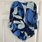 Alfani  Women’s Pull On Polyester Spandex Blouse Blue Size S Photo 4