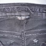 American Eagle Black Wash High Waisted Ripped Distressed Skinny Jeans Size 2 Photo 5