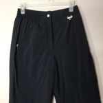 Vintage fera skiwear black warm fall winter polyamide pants size 8 Photo 1