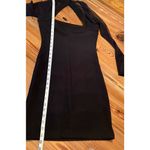 Vtg Moda International Mini Dress Sz XS Black Bodycon Mesh LBD Cocktails Party Photo 11