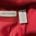 Ann Taylor Vintage  Wool Blend Blazer Womens Sz 4 Red Four Button Jacket Pockets Photo 1