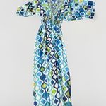 Trina Turk Ogee Maxi Dress Swim Cover Kasbah Caftan XS Lightweight Resort Photo 5