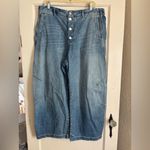 Pilcro The Arin Mid-Rise Button-Front Barrel Pant by Wide Leg Photo 4