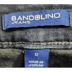 Bandolino Dark Navy Cropped Jeans with Decorative Stitching Women's Size 12 Photo 2