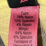 Betsey Johnson  Yellow Lace underwire Bra with Pink Details Photo 6