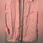 Sigrid Olsen  light pink 100% Linen Button Down Shirt Size Large Photo 1