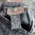 Vintage Solid Black Lace Straight Leg Pants Size 8 Photo 2