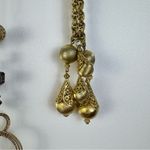 Source Unknown Gold Tone Lot Set of 5 Costume Jewelry Necklaces Bundle Photo 11