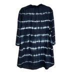 XCVI 100% Linen Blue and White Tie Dye Popover Tunic Top - Size XL Photo 2