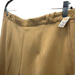 Talbots  Petite Wool Pants Tan Size 16 Cuffed Hem Flat Front Belted Pockets Lined Photo 4