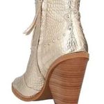 Sam Edelman Iris Studded Western Boot in Gold Photo 1