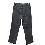 Reformation Cynthia High Rise Straight Jeans Women's Size 25 Black Button #GG7-7 Photo 8