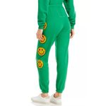 Aviator Nation Smiley Sweatpants, Kelly Green | Size Small Photo 3
